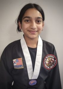 1st degree Black Belt Children Jr. Assistant Instructor Aaditri Sama